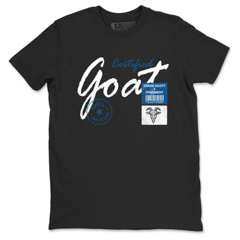 Sneaker match tees – Sneaker Tees To Match Air Jordan 1 Travis Scott Fragment Shoes – Certified Goat Tee Black 2