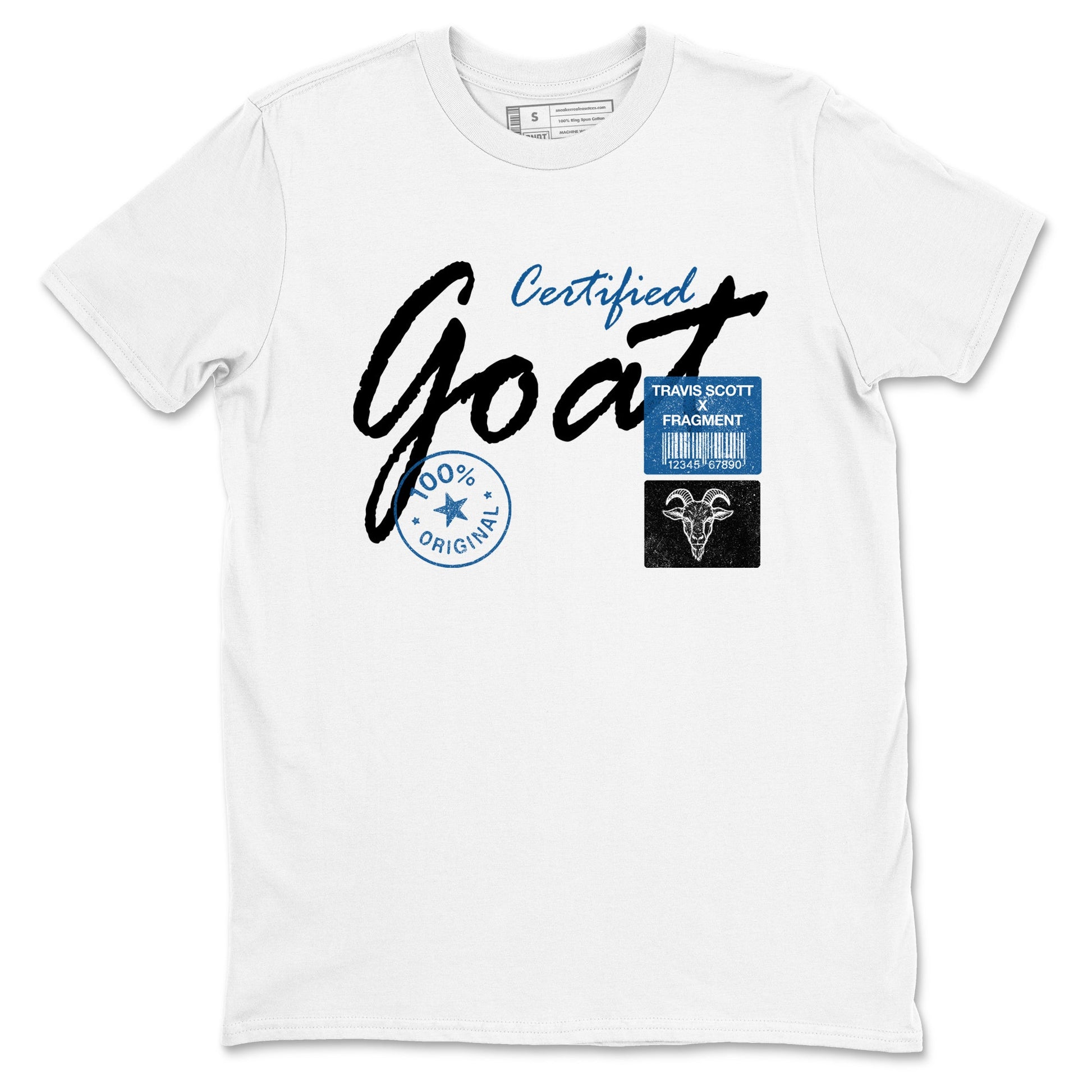 Sneaker match tees – Sneaker Tees To Match Air Jordan 1 Travis Scott Fragment Shoes – Certified Goat Tee White 2