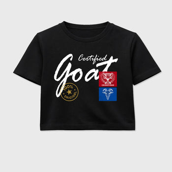 Sneaker match tees – Sneaker Tees To Match Air Jordan 1 Union x Fragment Shoes – Certified Goat Crop T-Shirt Black 2