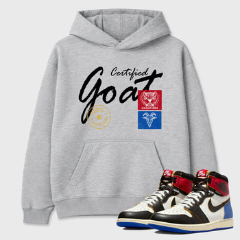 Sneaker match tees – Sneaker Tees To Match Air Jordan 1 Union x Fragment Shoes – Certified Goat Tee Heather Grey 1
