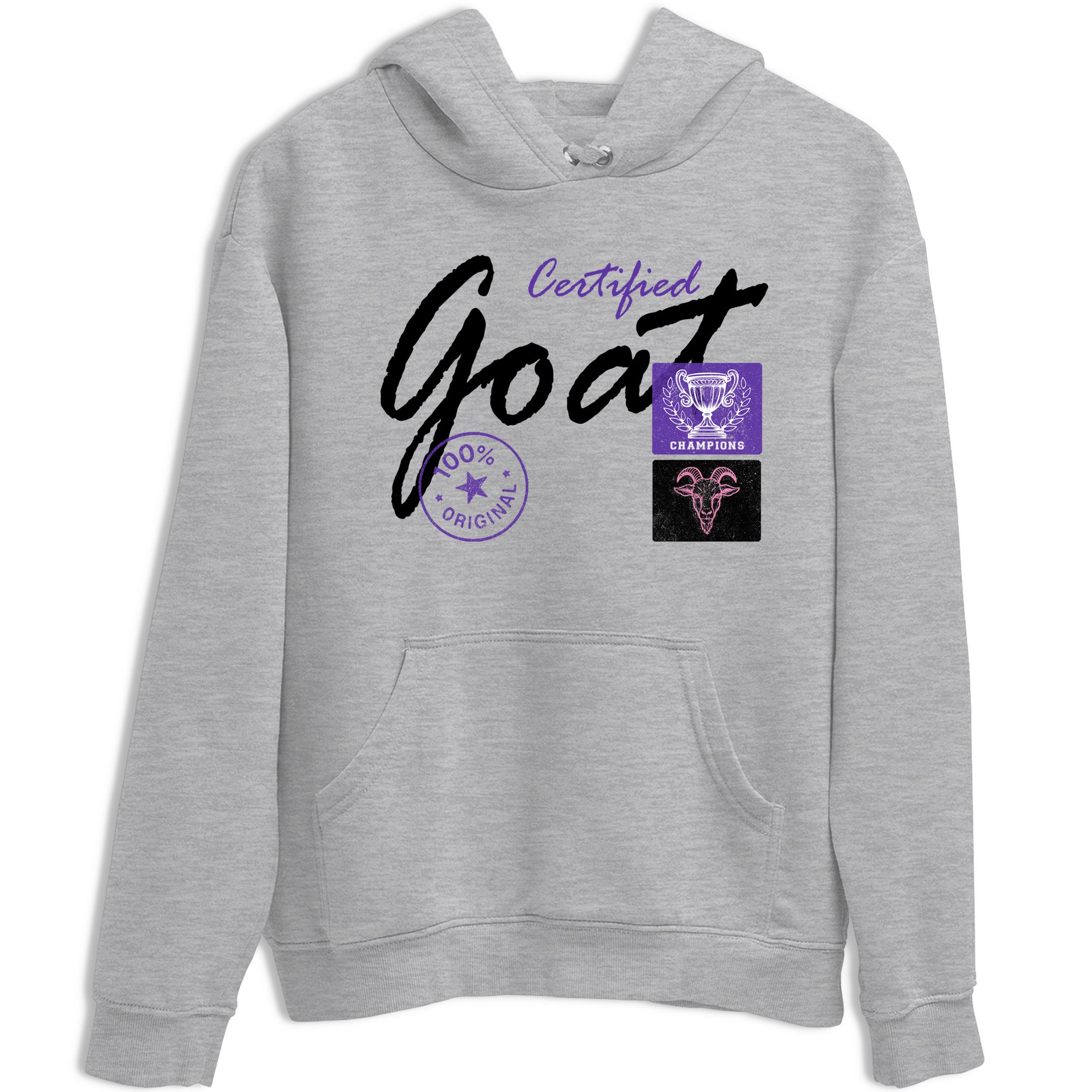 Sneaker match tees – Sneaker Tees To Match Air Jordan 11 Canyon Purple Shoes – Certified Goat Tee Heather Grey 2