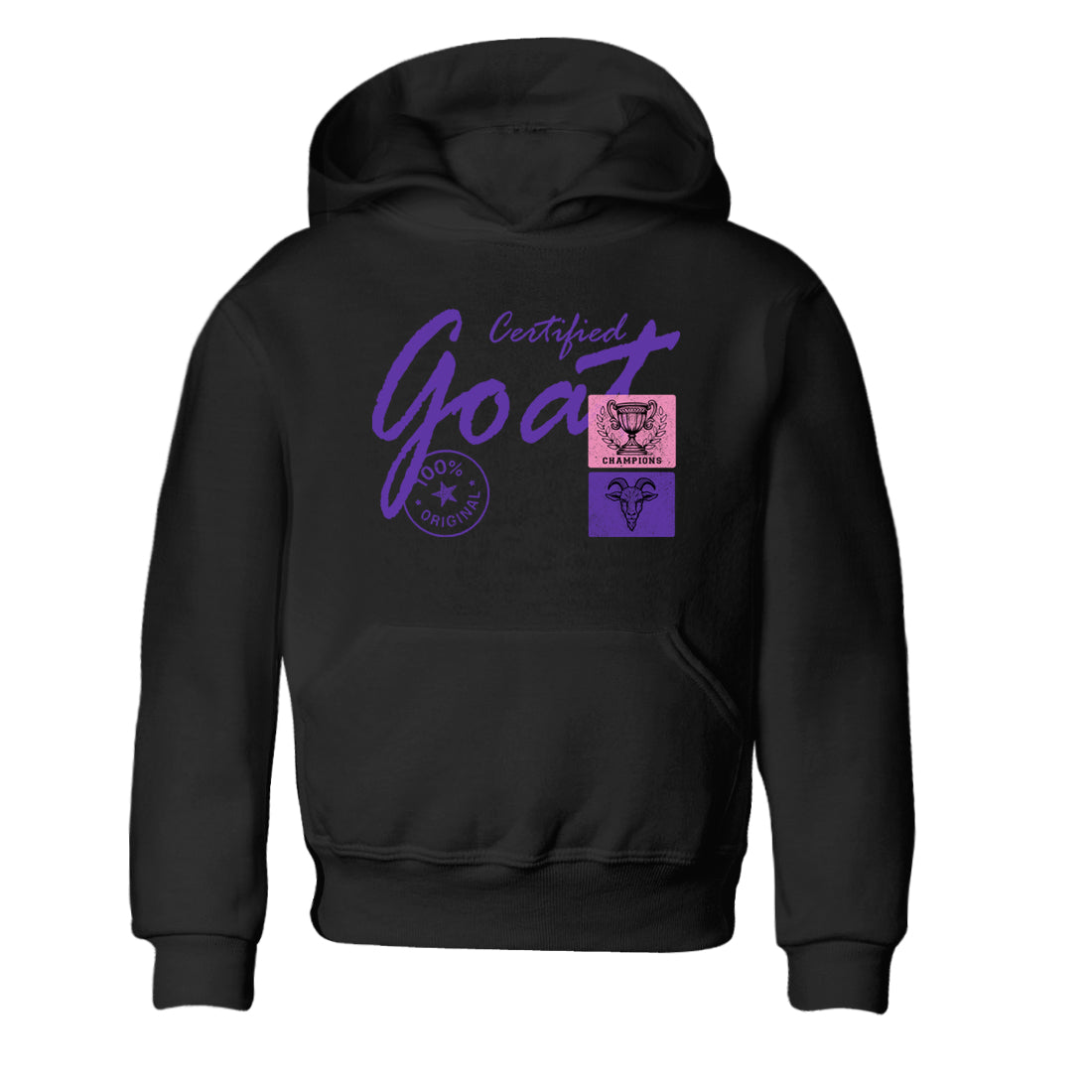Sneaker match tees – Sneaker Tees To Match Air Jordan 11 Canyon Purple Shoes – Certified Goat Kids T-Shirt Black 2