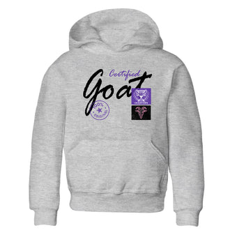 Sneaker match tees – Sneaker Tees To Match Air Jordan 11 Canyon Purple Shoes – Certified Goat Kids T-Shirt Heather Grey 2