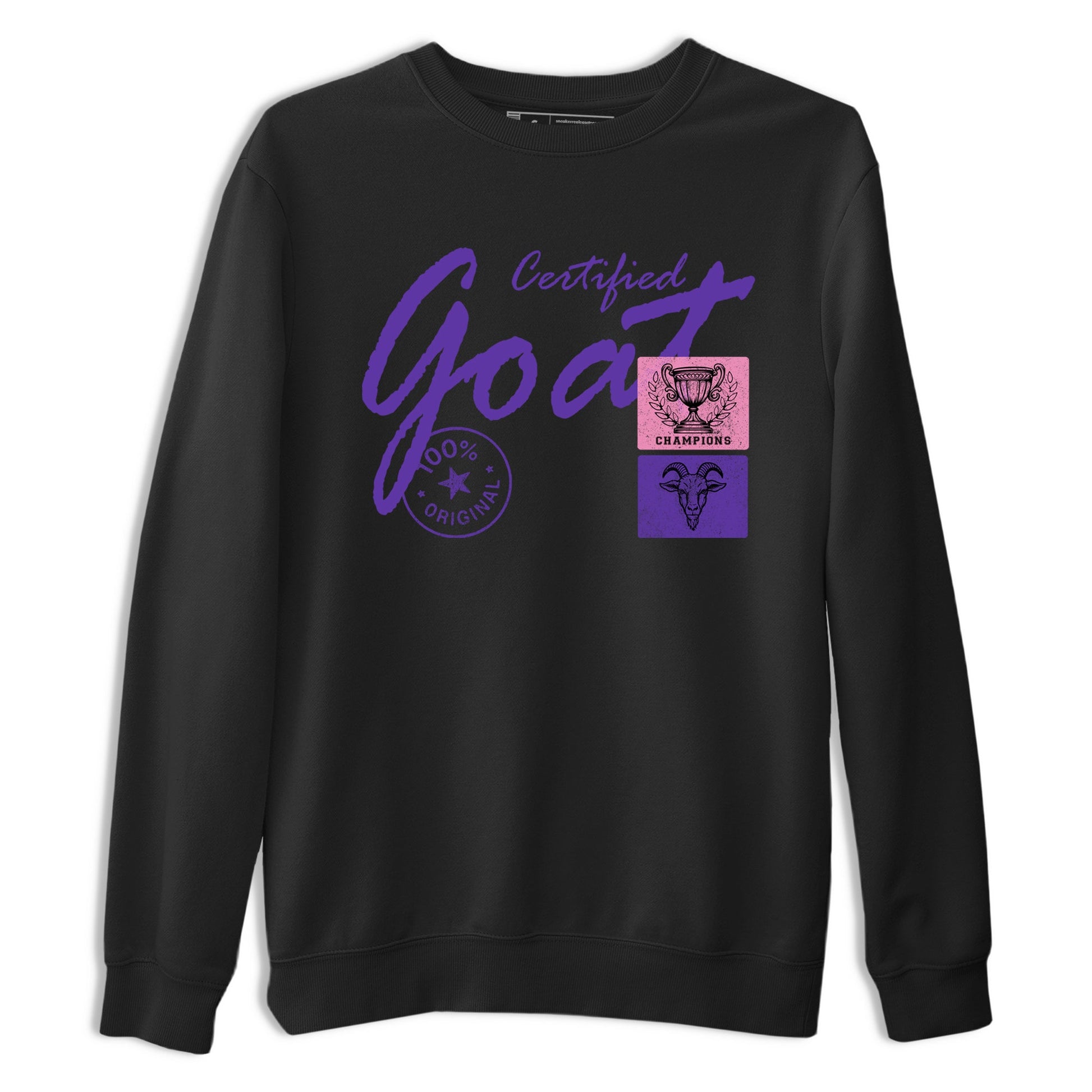 Sneaker match tees – Sneaker Tees To Match Air Jordan 11 Canyon Purple Shoes – Certified Goat Tee Black 2