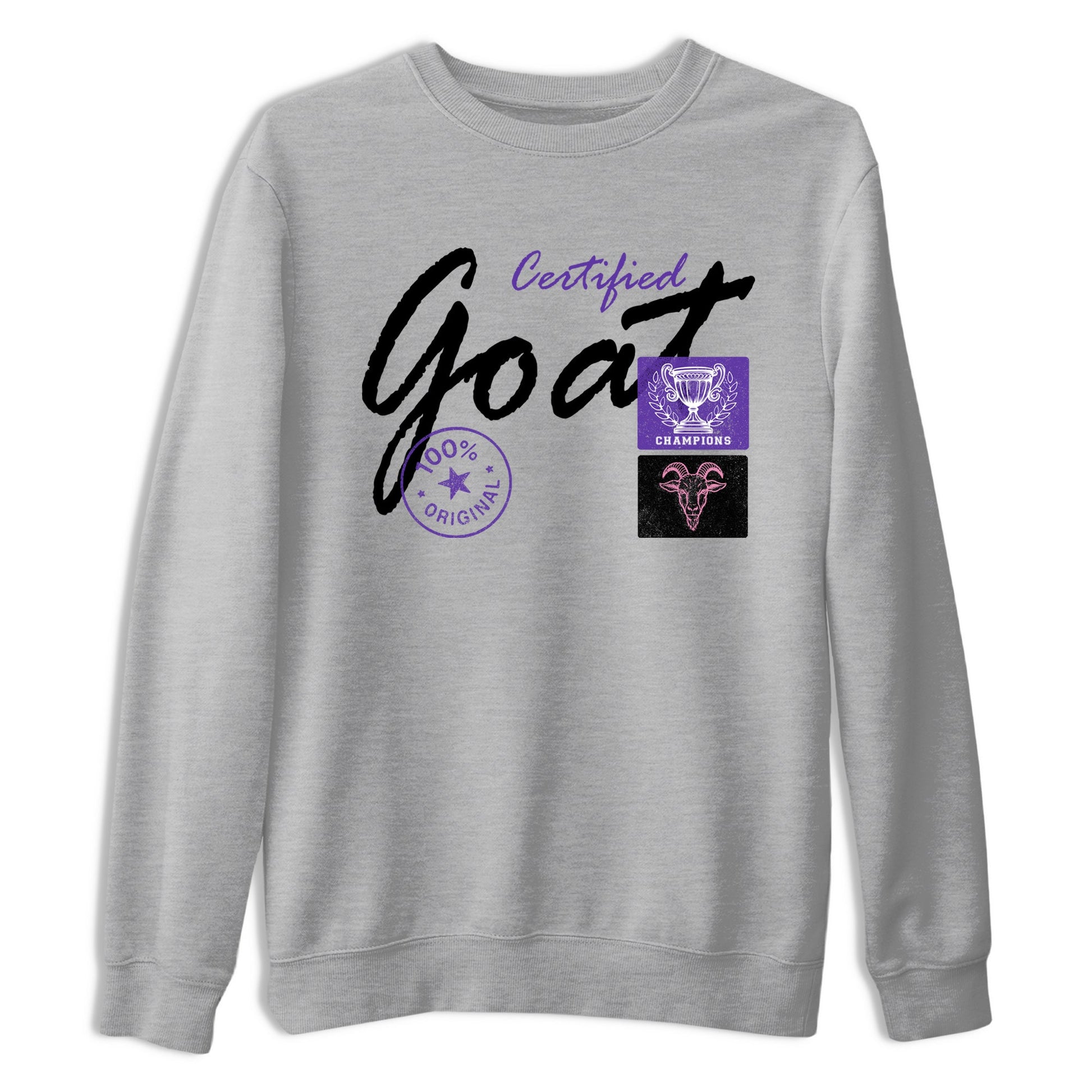 Sneaker match tees – Sneaker Tees To Match Air Jordan 11 Canyon Purple Shoes – Certified Goat Tee Heather Grey 2