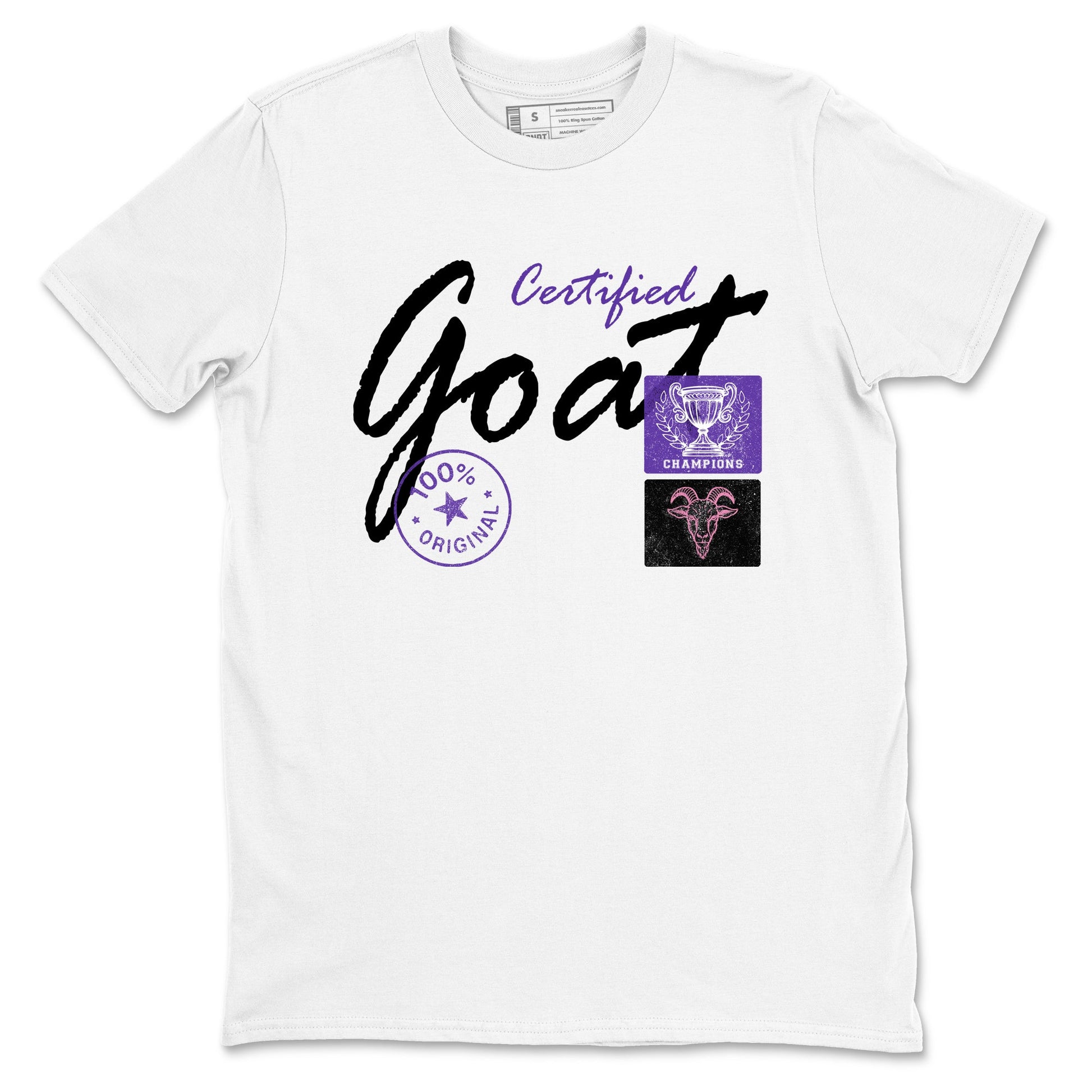 Sneaker match tees – Sneaker Tees To Match Air Jordan 11 Canyon Purple Shoes – Certified Goat Tee White 2