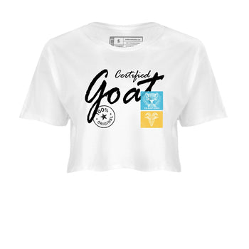 Sneaker Threads – Sneaker Tees To Match Air Jordan 11 Retro Gamma – Certified Goat Crop Tee White 2. Perfect for Jordan releases 2025 colorways.