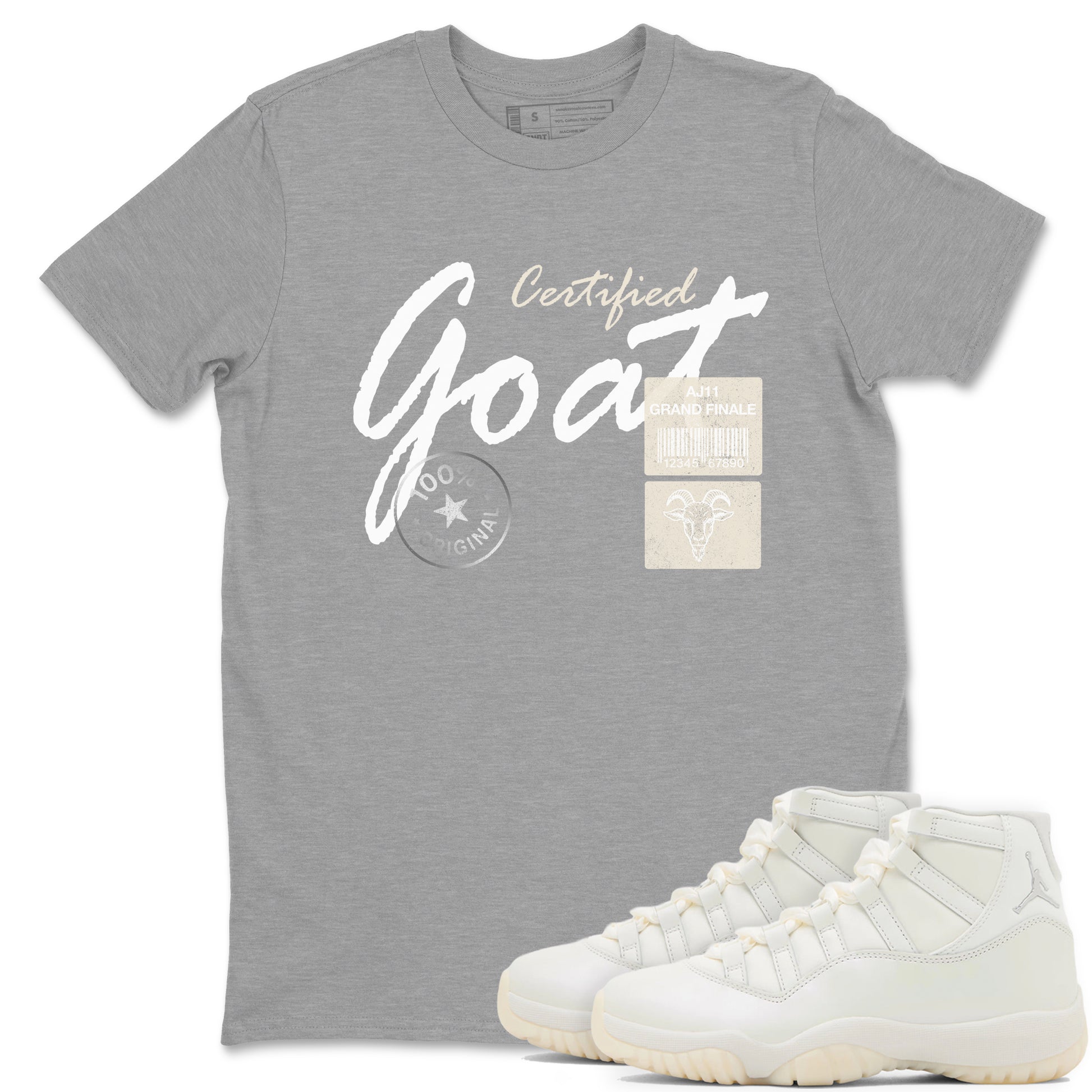 Certified Goat SNRT Sneaker Tees - Air Jordan 11 Pearl - SNRT Sneaker T-shirts