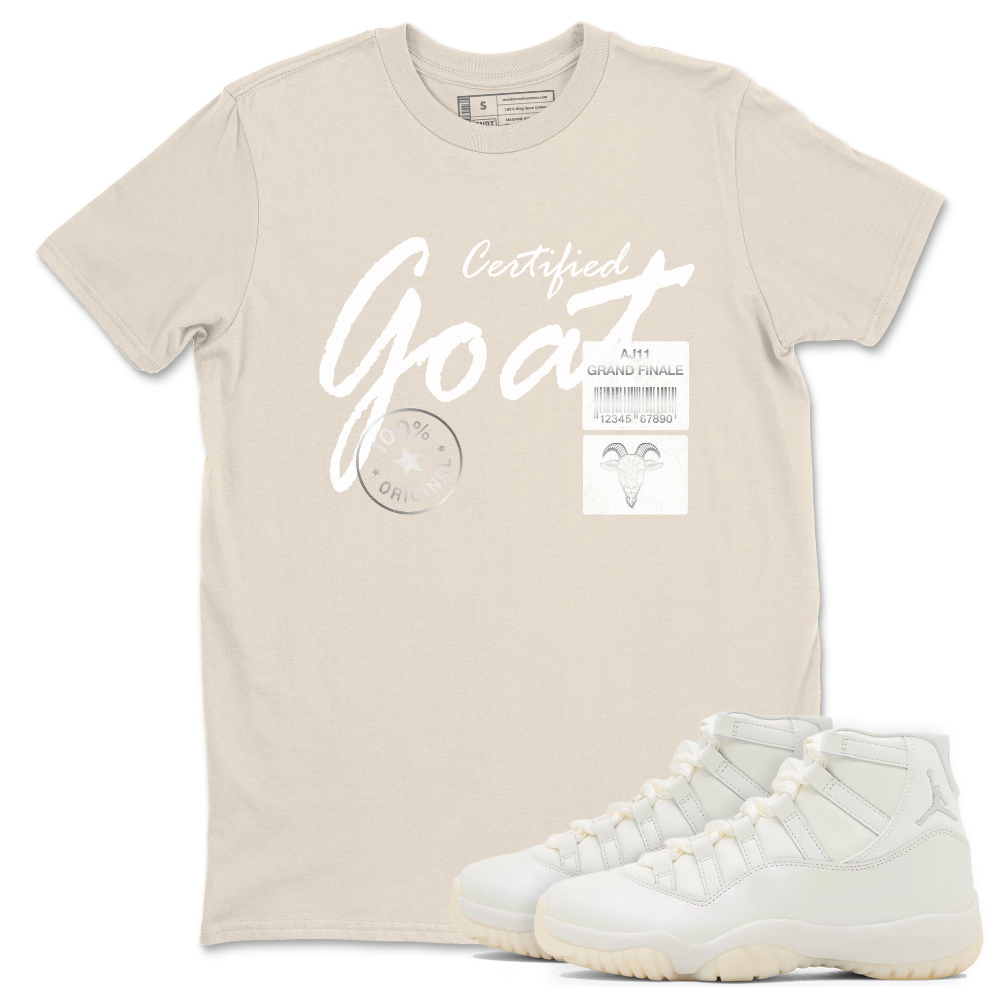 Certified Goat SNRT Sneaker Tees - Air Jordan 11 Pearl - SNRT Sneaker T-shirts