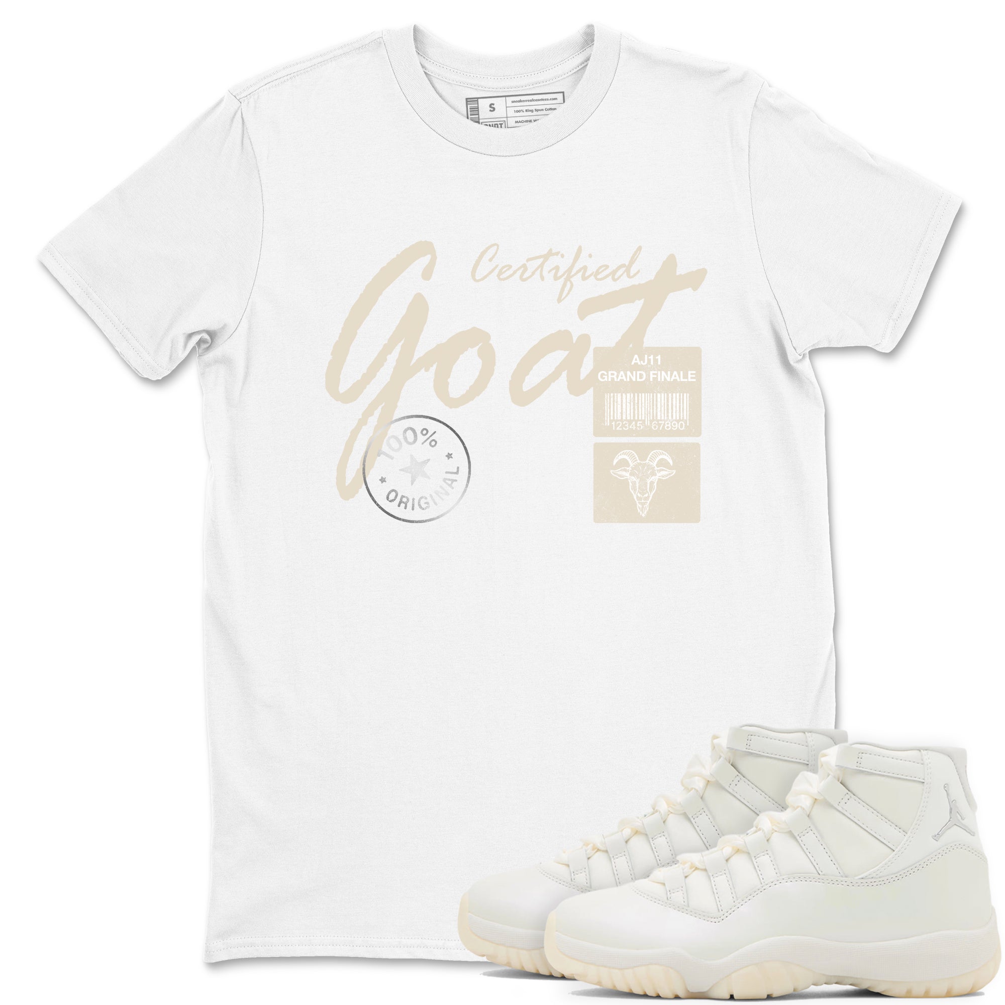 Certified Goat SNRT Sneaker Tees - Air Jordan 11 Pearl - SNRT Sneaker T-shirts