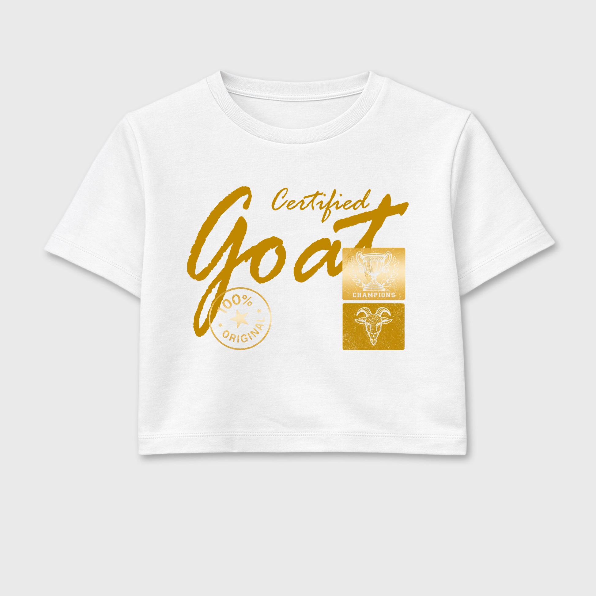Sneaker match tees – Sneaker Tees To Match Air Jordan 11 Mother's Day Shoes – Certified Goat Crop T-Shirt White 2