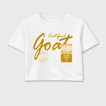 Sneaker match tees – Sneaker Tees To Match Air Jordan 11 Mother's Day Shoes – Certified Goat Crop T-Shirt White 2