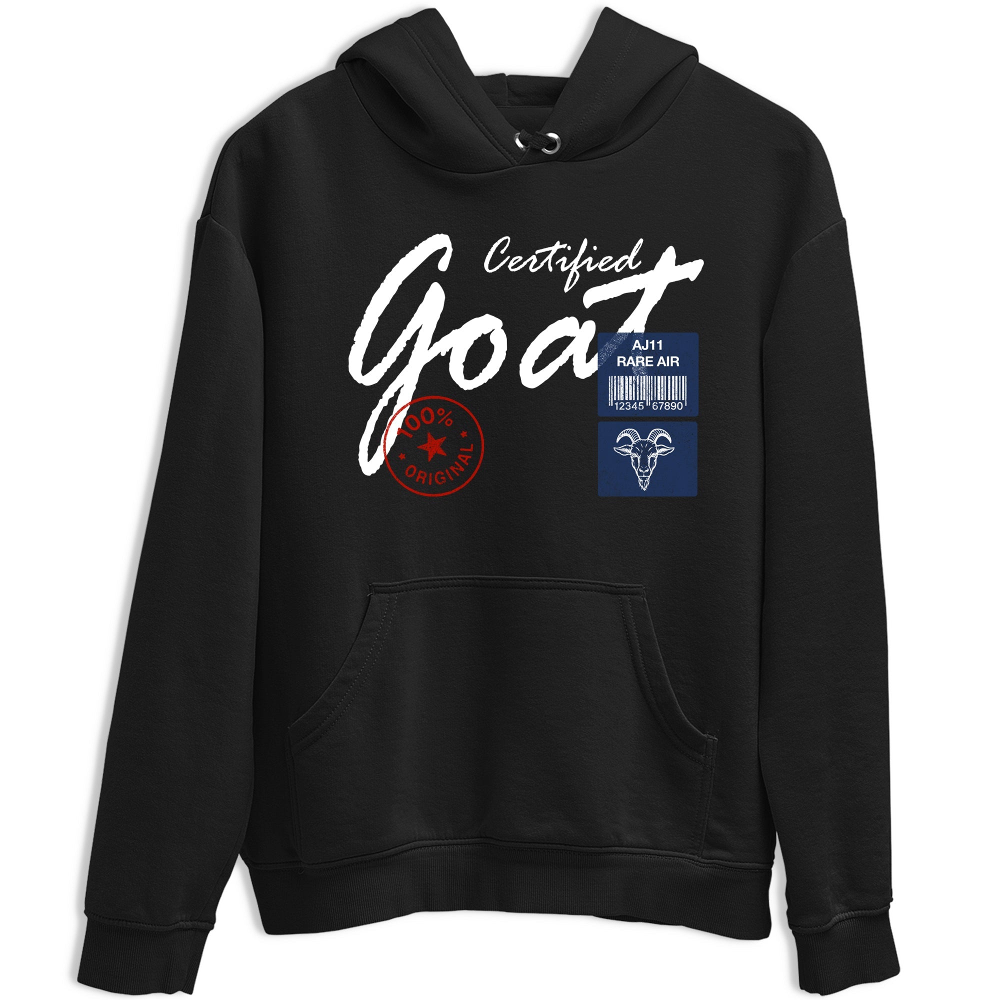 Sneaker match tees – Sneaker Tees To Match Air Jordan 11 Rare Air Shoes – Certified Goat Tee Black 2