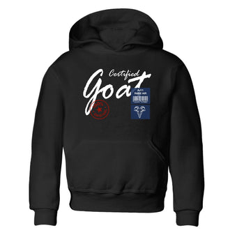 Sneaker match tees – Sneaker Tees To Match Air Jordan 11 Rare Air Shoes – Certified Goat Kids T-Shirt Black 2