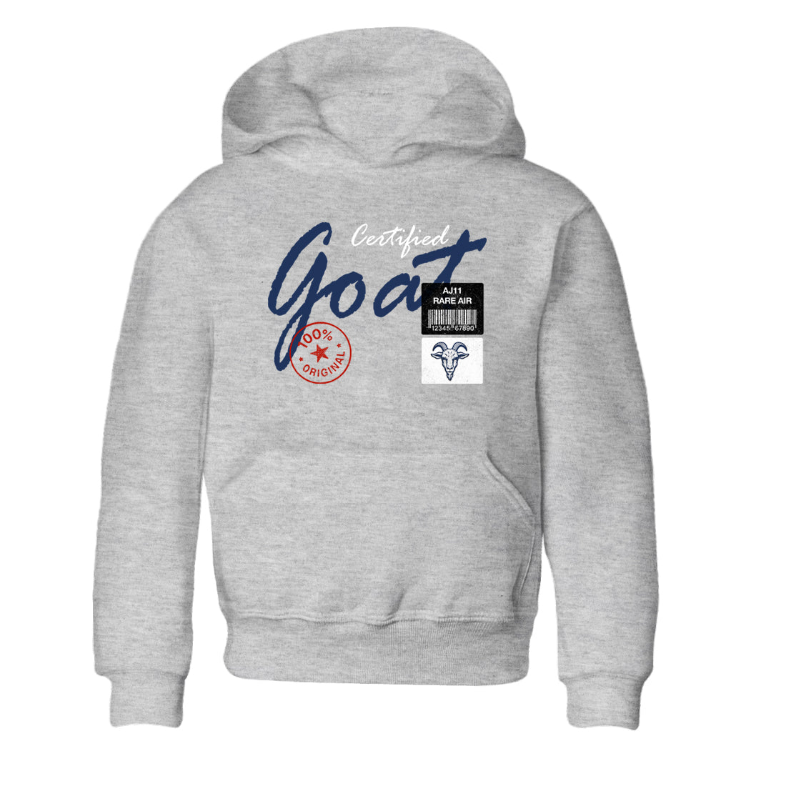 Sneaker match tees – Sneaker Tees To Match Air Jordan 11 Rare Air Shoes – Certified Goat Kids T-Shirt Heather Grey 2