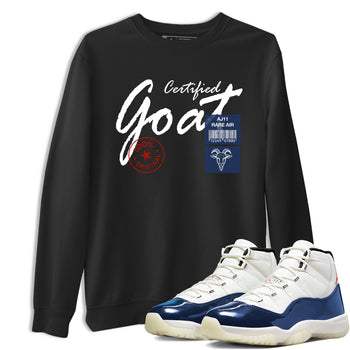 Sneaker match tees – Sneaker Tees To Match Air Jordan 11 Rare Air Shoes – Certified Goat Tee Black 1