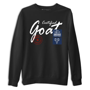 Sneaker match tees – Sneaker Tees To Match Air Jordan 11 Rare Air Shoes – Certified Goat Tee Black 2