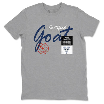 Sneaker match tees – Sneaker Tees To Match Air Jordan 11 Rare Air Shoes – Certified Goat Tee Heather Grey 2