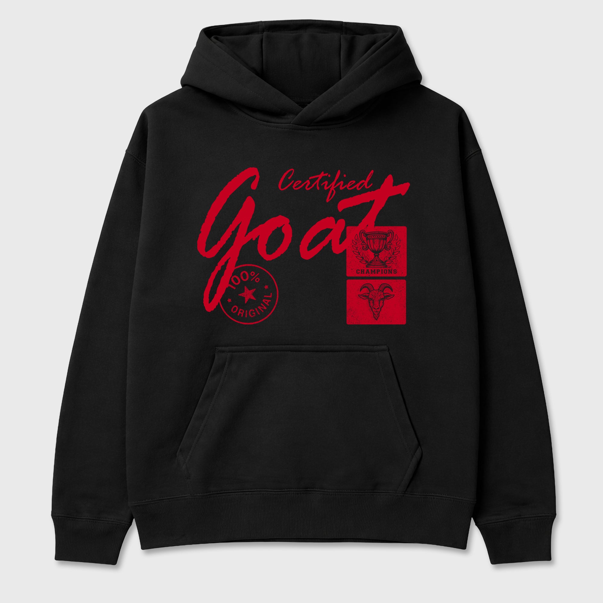 Certified Goat Graphic T-Shirt sneaker match tee designed for the Air Jordan 12 Bloodline, featuring coordinated color options for a perfect streetwear match. Black 2 shirt.