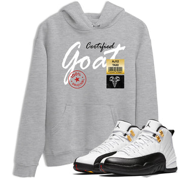 Sneaker match tees – Sneaker Tees To Match Air Jordan 12 Taxi Shoes – Certified Goat Tee Heather Grey 1