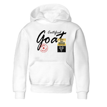 Sneaker match tees – Sneaker Tees To Match Air Jordan 12 Taxi Shoes – Certified Goat Kids T-Shirt White 2