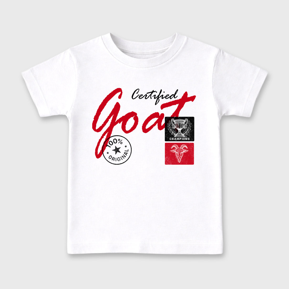 Sneaker match tees – Sneaker Tees To Match Air Jordan 13 University Red Shoes – Certified Goat Kids T-Shirt White 2