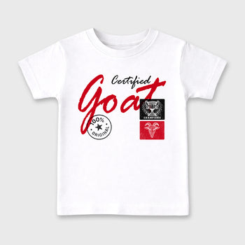 Sneaker match tees – Sneaker Tees To Match Air Jordan 13 University Red Shoes – Certified Goat Kids T-Shirt White 2