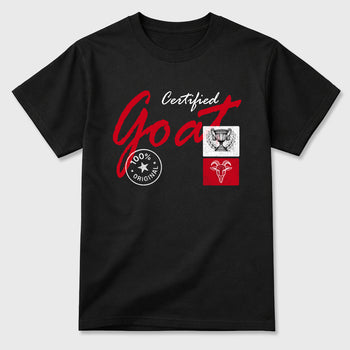 Sneaker match tees – Sneaker Tees To Match Air Jordan 13 University Red Shoes – Certified Goat Tee Black 2