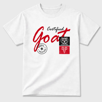 Sneaker match tees – Sneaker Tees To Match Air Jordan 13 University Red Shoes – Certified Goat Tee White 2