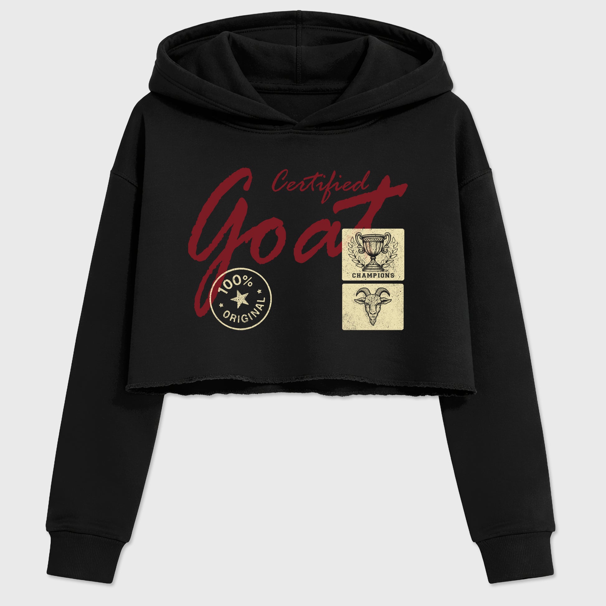 Certified Goat women’s crop tee designed to match the Air Jordan 3 Bin 23, featuring coordinated Black 2 options for a perfect streetwear vibe.