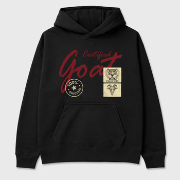 Certified Goat Graphic T-Shirt sneaker match tee designed for the Air Jordan 3 Bin 23, featuring coordinated color options for a perfect streetwear match. Black 2 shirt.