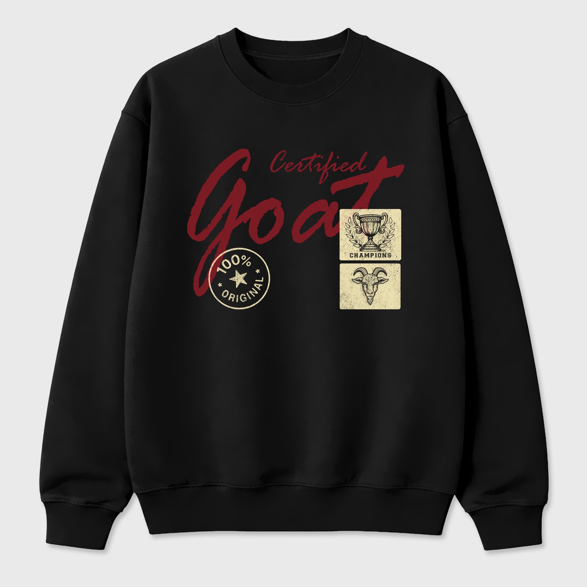 Certified Goat Graphic T-Shirt sneaker match tee designed for the Air Jordan 3 Bin 23, featuring coordinated color options for a perfect streetwear match. Black 2 shirt.