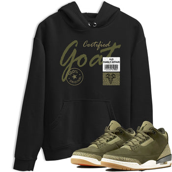 Sneaker Threads – Sneaker Threads To Match Air Jordan 3 Family Affair Shoes – Certified Goat Tee Black 1
