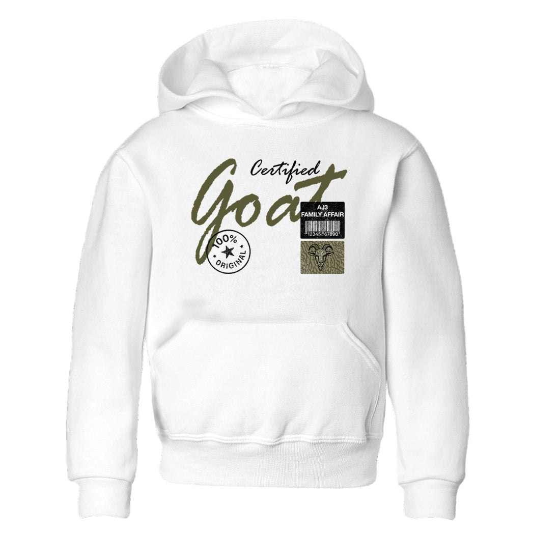 Sneaker Threads – Sneaker Threads To Match Air Jordan 3 Family Affair Shoes – Certified Goat Kids T-Shirt White 2
