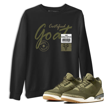 Sneaker Threads – Sneaker Threads To Match Air Jordan 3 Family Affair Shoes – Certified Goat Tee Black 1