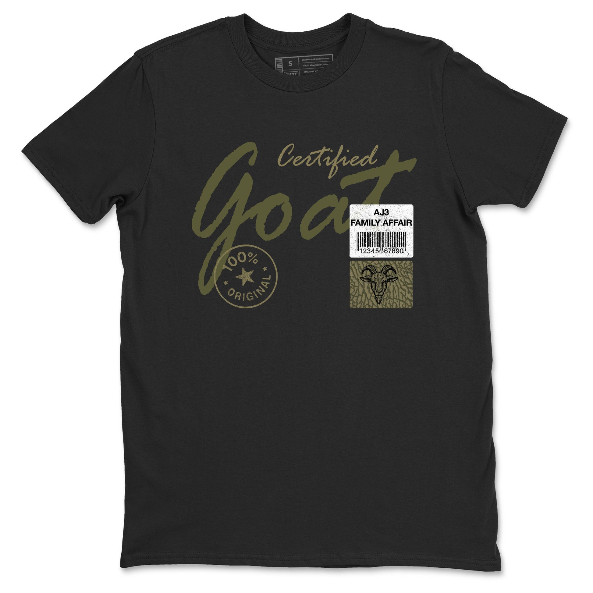 Sneaker Threads – Sneaker Threads To Match Air Jordan 3 Family Affair Shoes – Certified Goat Tee Black 2