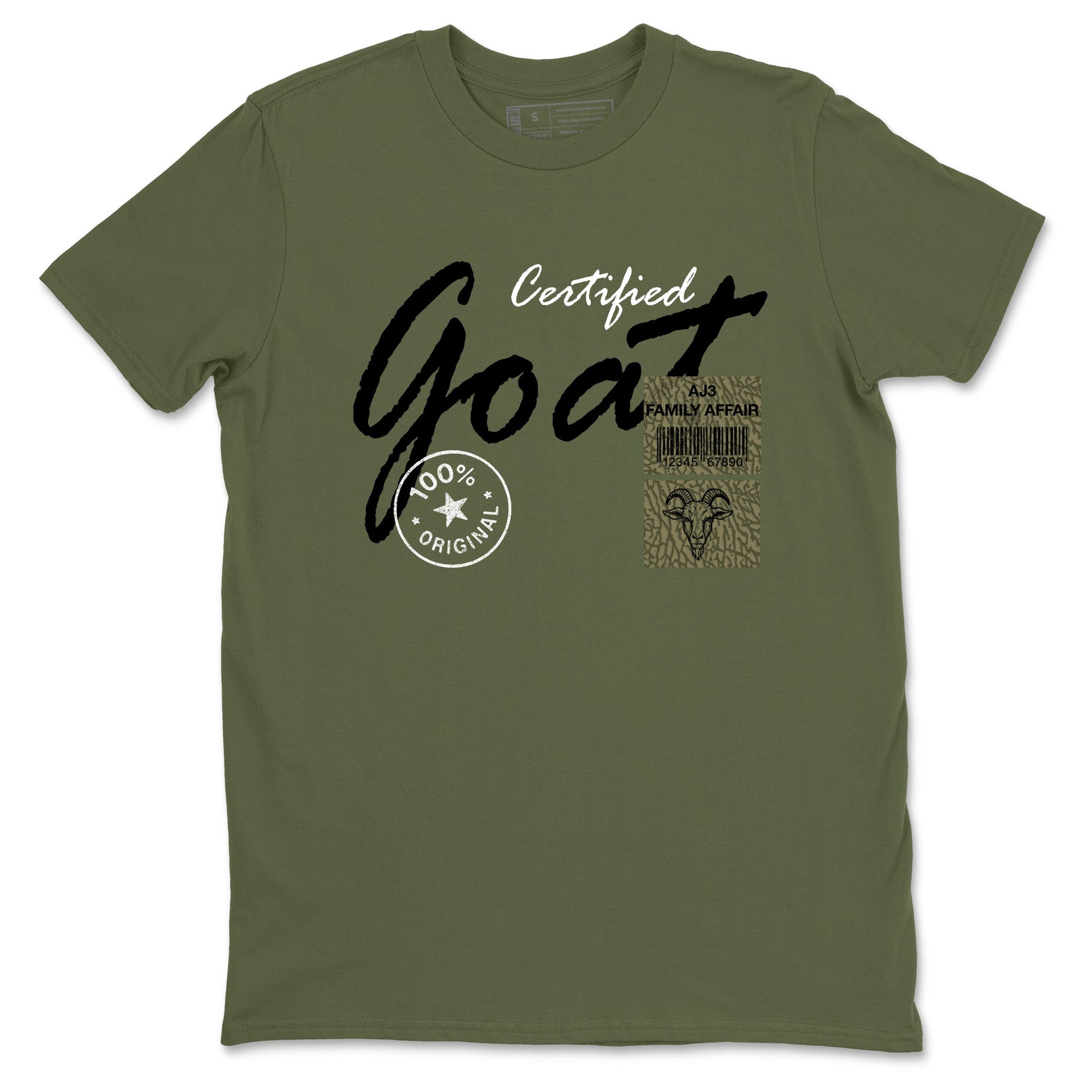 Sneaker Threads – Sneaker Threads To Match Air Jordan 3 Family Affair Shoes – Certified Goat Tee Military Green 2
