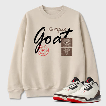 Sneaker match tees – Sneaker Tees To Match Air Jordan 3 World's Best Dad Shoes – Certified Goat Tee Natural 1