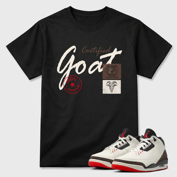 Sneaker match tees – Sneaker Tees To Match Air Jordan 3 World's Best Dad Shoes – Certified Goat Tee Black 1