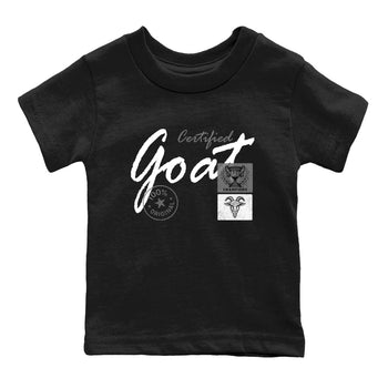 Best Sneakerfit graphic tee – Sneaker Tees To Match Air Jordan 4 Retro Black Cat Sneakers – Certified Goat Kids T-Shirt Black 2