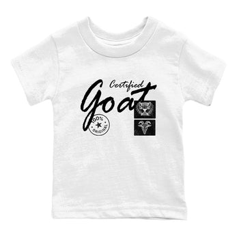 Best Sneakerfit graphic tee – Sneaker Tees To Match Air Jordan 4 Retro Black Cat Sneakers – Certified Goat Kids T-Shirt White 2
