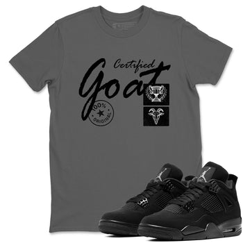 Best Sneakerfit graphic tee – Sneaker Tees To Match Air Jordan 4 Retro Black Cat Sneakers – Certified Goat Tee Cool Grey 1