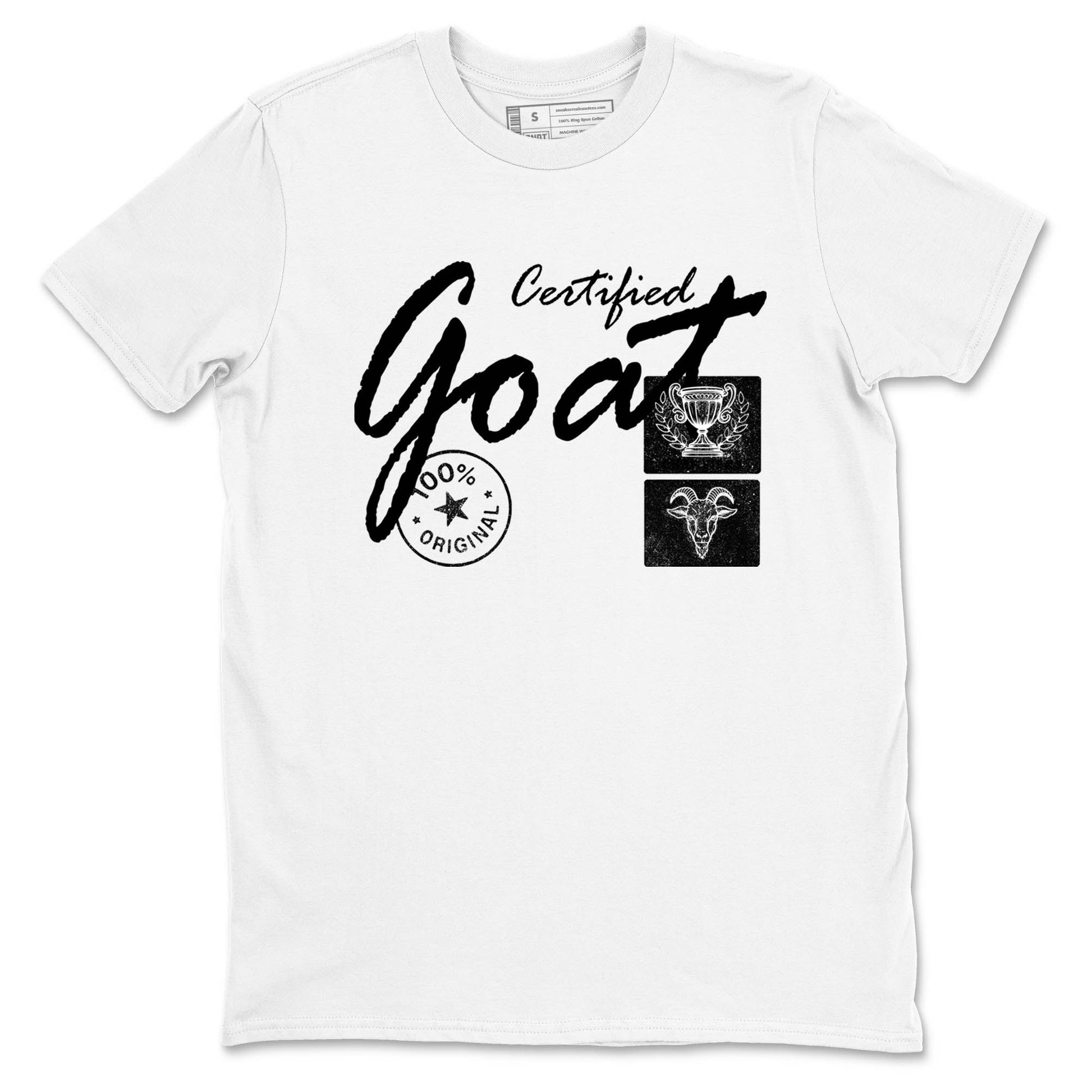 Best Sneakerfit graphic tee – Sneaker Tees To Match Air Jordan 4 Retro Black Cat Sneakers – Certified Goat Tee White 2