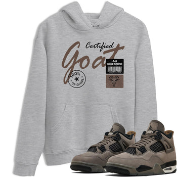 Sneaker match tees – Sneaker Tees To Match Air Jordan 4 Cave Stone Shoes – Certified Goat Tee Heather Grey 1
