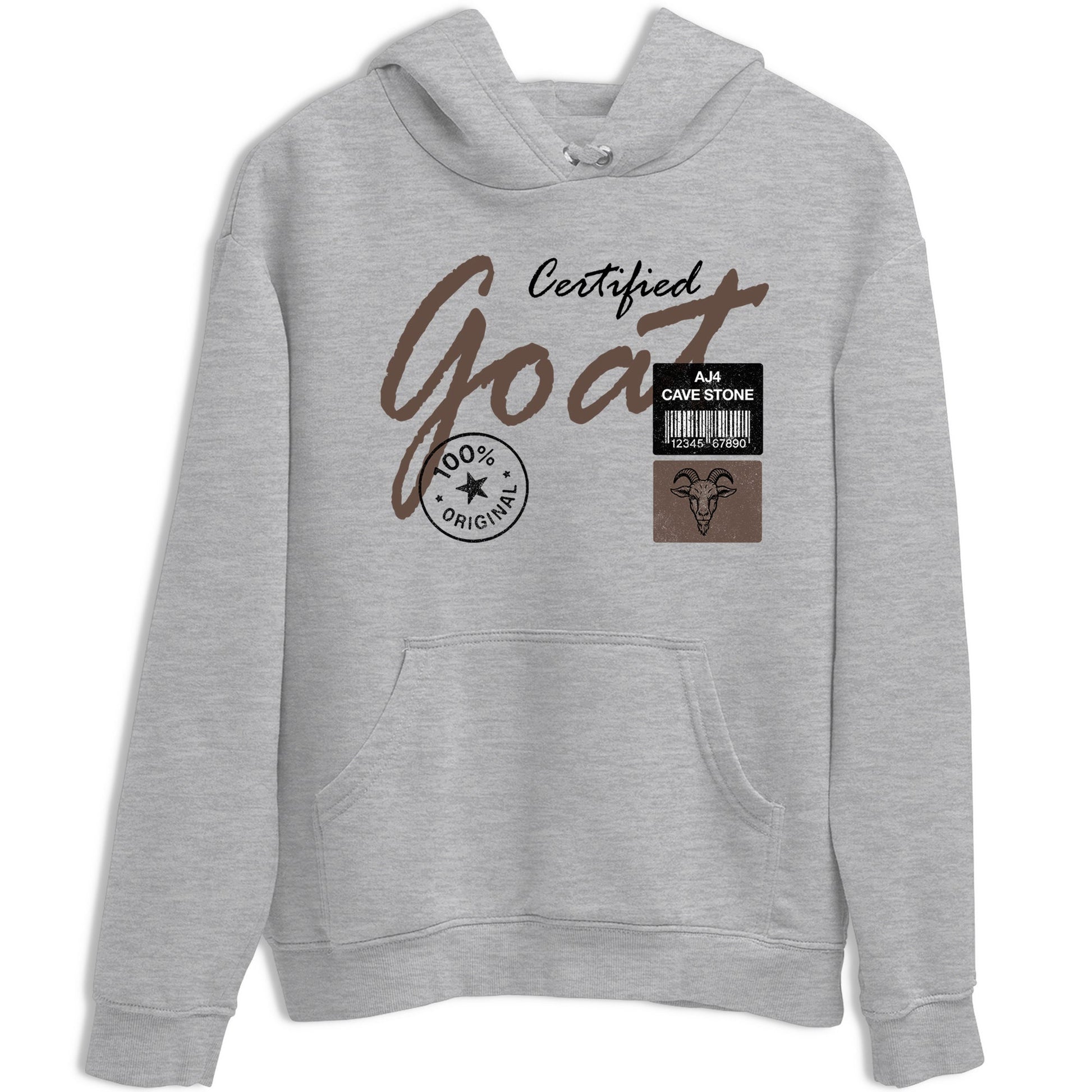 Sneaker match tees – Sneaker Tees To Match Air Jordan 4 Cave Stone Shoes – Certified Goat Tee Heather Grey 2