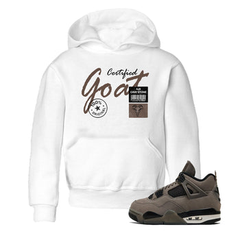 Sneaker match tees – Sneaker Tees To Match Air Jordan 4 Cave Stone Shoes – Certified Goat Kids T-Shirt White 1