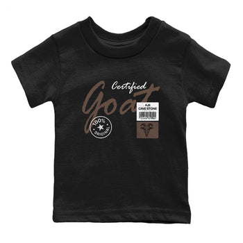 Sneaker match tees – Sneaker Tees To Match Air Jordan 4 Cave Stone Shoes – Certified Goat Kids T-Shirt Black 2