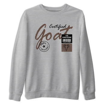 Sneaker match tees – Sneaker Tees To Match Air Jordan 4 Cave Stone Shoes – Certified Goat Tee Heather Grey 2
