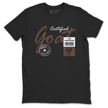 Sneaker match tees – Sneaker Tees To Match Air Jordan 4 Cave Stone Shoes – Certified Goat Tee Black 2
