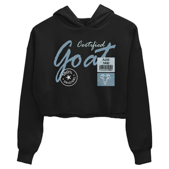 Sneaker match tees – Sneaker Tees To Match 4s Worn Blue Air Jordan 4 Denim Shoes – Certified Goat Crop T-Shirt Black 2